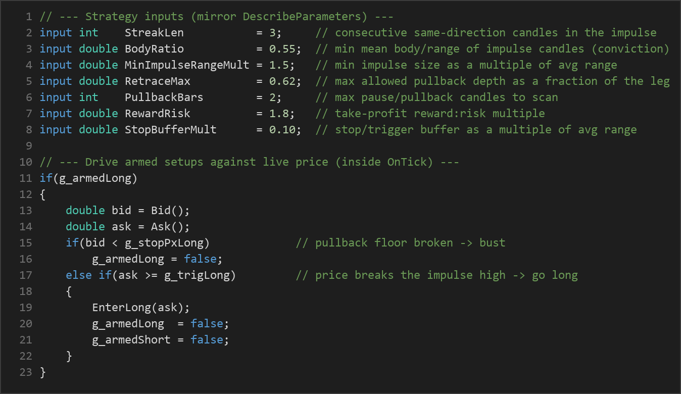 Cadence Shift Runner MT5 EA — MQL5 source code